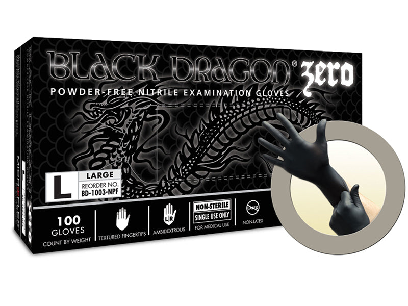 Microflex Black Dragon Zero Nitrile Gloves – medtechforensics