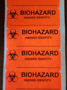 Biohazard Labels, "Hazard Identity: