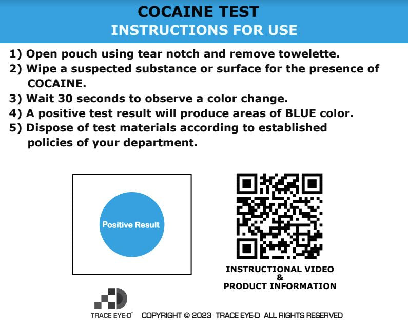 Cocaine Detection Safety Wipe – medtechforensics