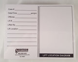 White Latent Backing Cards - Printed