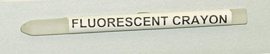 Fluorescent Marking Crayon, Clear/White