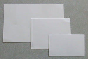 White Latent Backing Cards - Plain