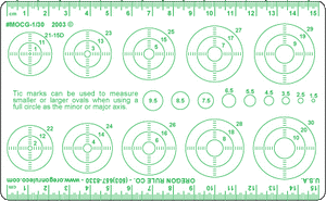 Ovaltyne™ Circle Guide, Fractional, Each**Special**