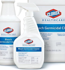 Clorox Healthcare Bleach Germicidal Cleaner Spray, 22 oz ,case