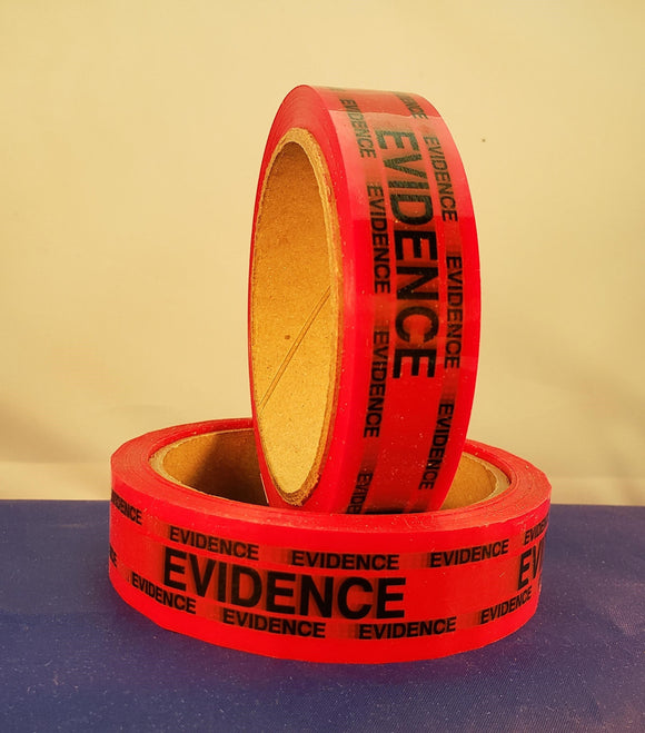 Evidence Sealing Tape, Red, 1 inch, each