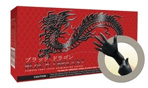 Black Dragon PF Latex Gloves