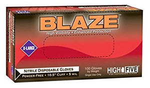 Blaze Extended Cuff Nitrile Gloves