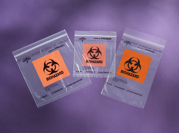 Biohazard Specimen/Document Bags, 6x9