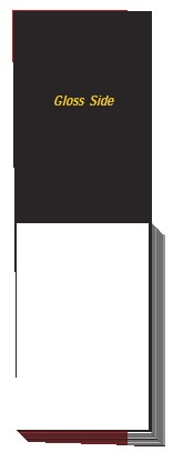 Gloss Black Backing Card Pad