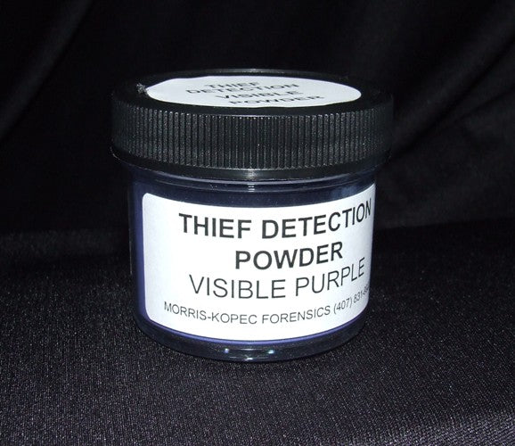 Visible Thief Detection Powder, Silver, Stains Purple